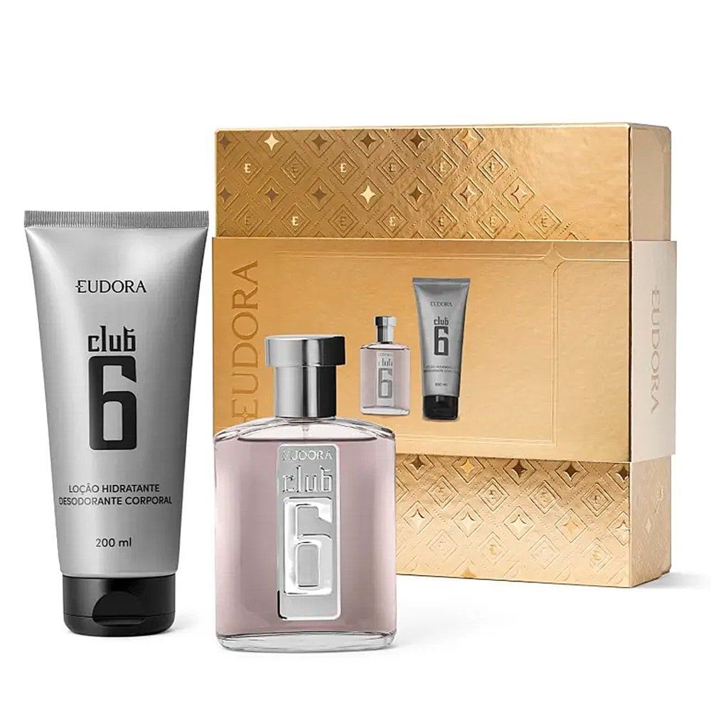 Kit Perfume Masculino Eudora Club 6 Deo Colônia 95ml + Loção Hidratante ...