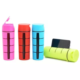 Garrafa de Água Wincy Casa 600ml c/ Porta Celular em Oferta na Shopee