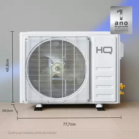 Ar Condicionado Split HQ Hi Wall 12.000 BTU/h Frio Monofásico Branco VOHT12KCO4S2S13 220V