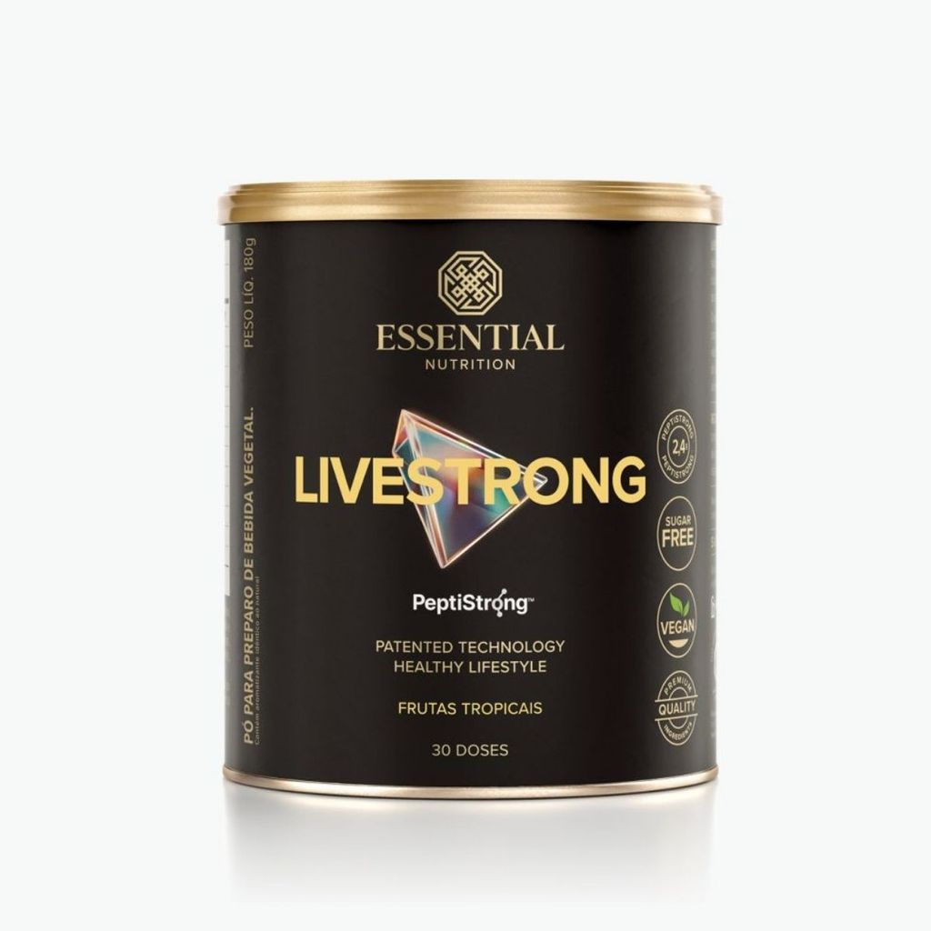 Livestrong Essential Nutrition sabor Frutas Tropicais 276g | Shopee Brasil