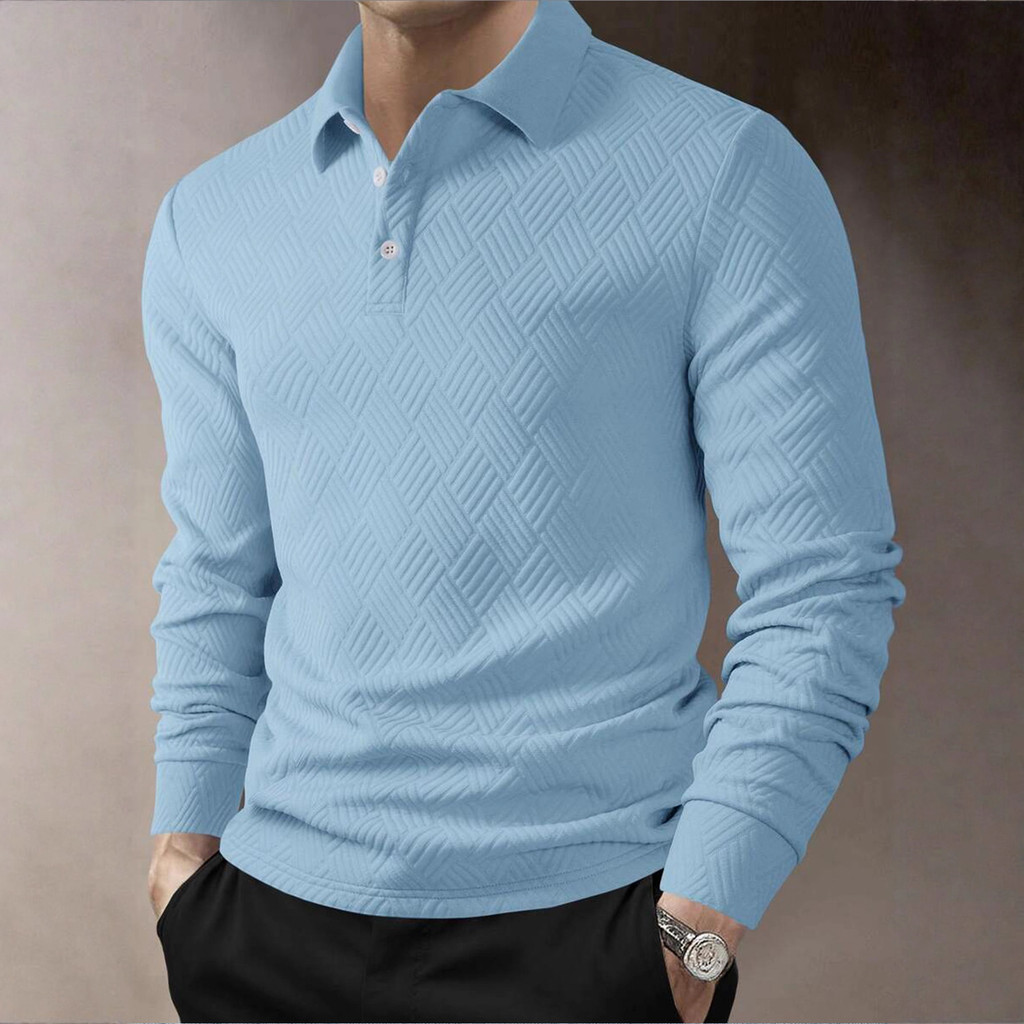 Camisa Polo Masculina De Manga Comprida De Alta Qualidade Roupas ...
