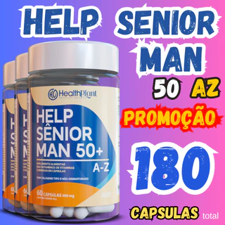 Help Senior Men 50+ - Multivitamínico Completo para Homens Acima de 50 Anos