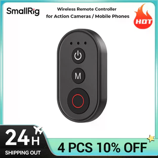 Controle Remoto Sem Fio SmallRig Para DJI GoPro Câmeras De Ação Insta360 , iPhone 16 Pro/15/14 Max 5462