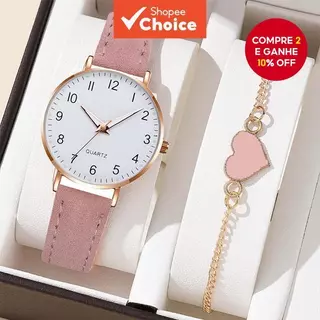 Relógio De Quartzo Moderno Para Mulheres – Estilo Casual Fresco , Perfeito Estudantes E Moda Diária em Oferta na Shopee