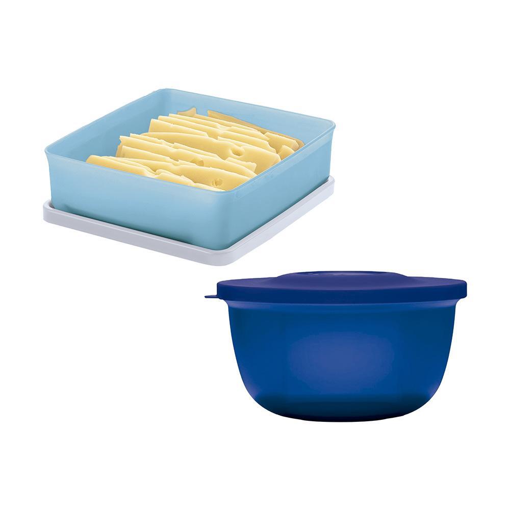 Kit Potes Tupperware Hermético Refri Line 400ml e Refri Safe 400ml ...