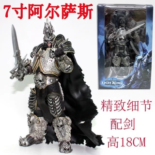 World of Warcraft Figuras Bruxaria Alsaas Ornamentos Coleção Brinquedos Cavaleiro da Morte Caixa Presentes para Meninos 