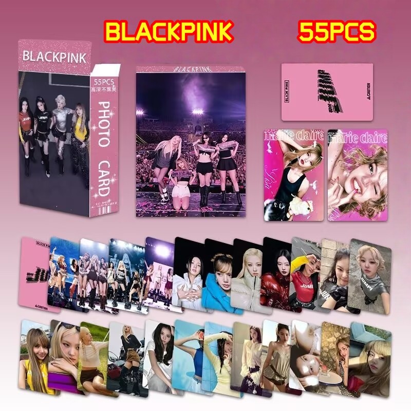 55pcs/Caixa BLACKPINK photocards 2022 Weleoming Colleelion Summer