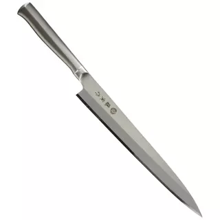 Fabricado por Fujitora Yanagiba 270 mm Fabricada no Japão. FU-623 totalmente em aço inoxidável