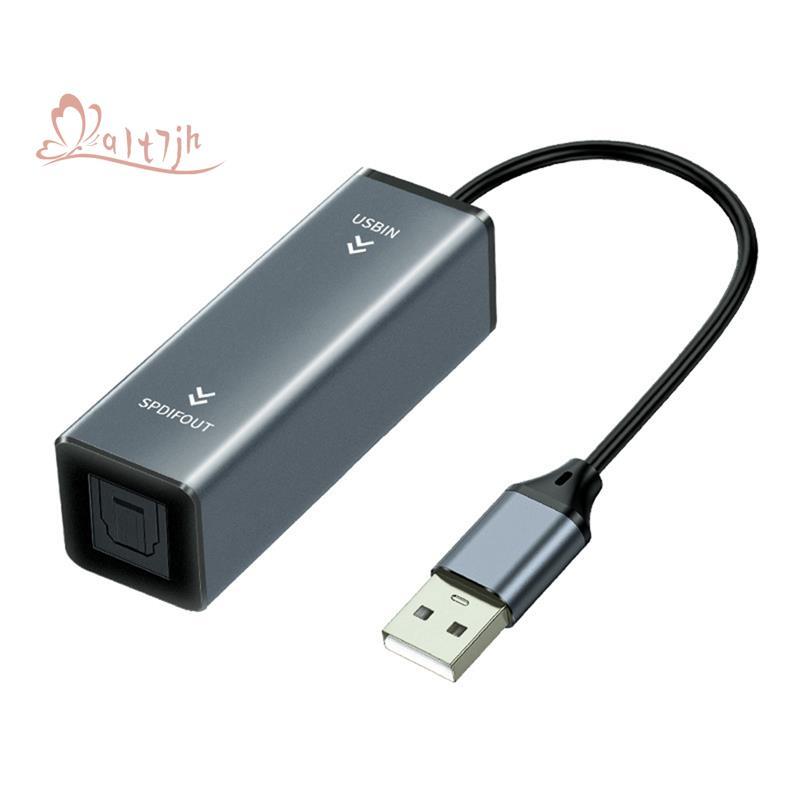Conversor De Áudio USB Para Óptico Adaptador SPDIF 24bit/96KHZ Conectar Laptop Barra De Som