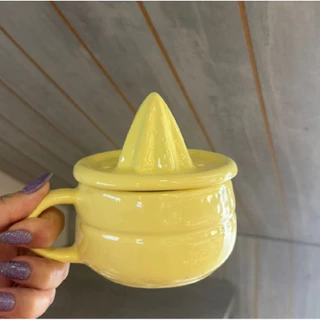 Espremedor de Frutas Laranja em Cerâmica com Jarra 200ml em Oferta na Shopee