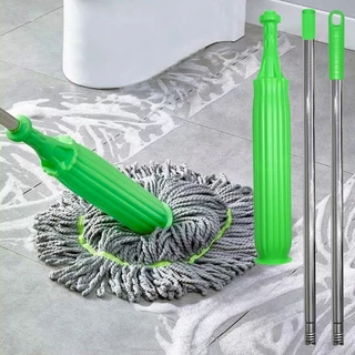Esfregão 360° Mop Twist Auto-Torção Microfibra 2 em 1 Limpeza Geral