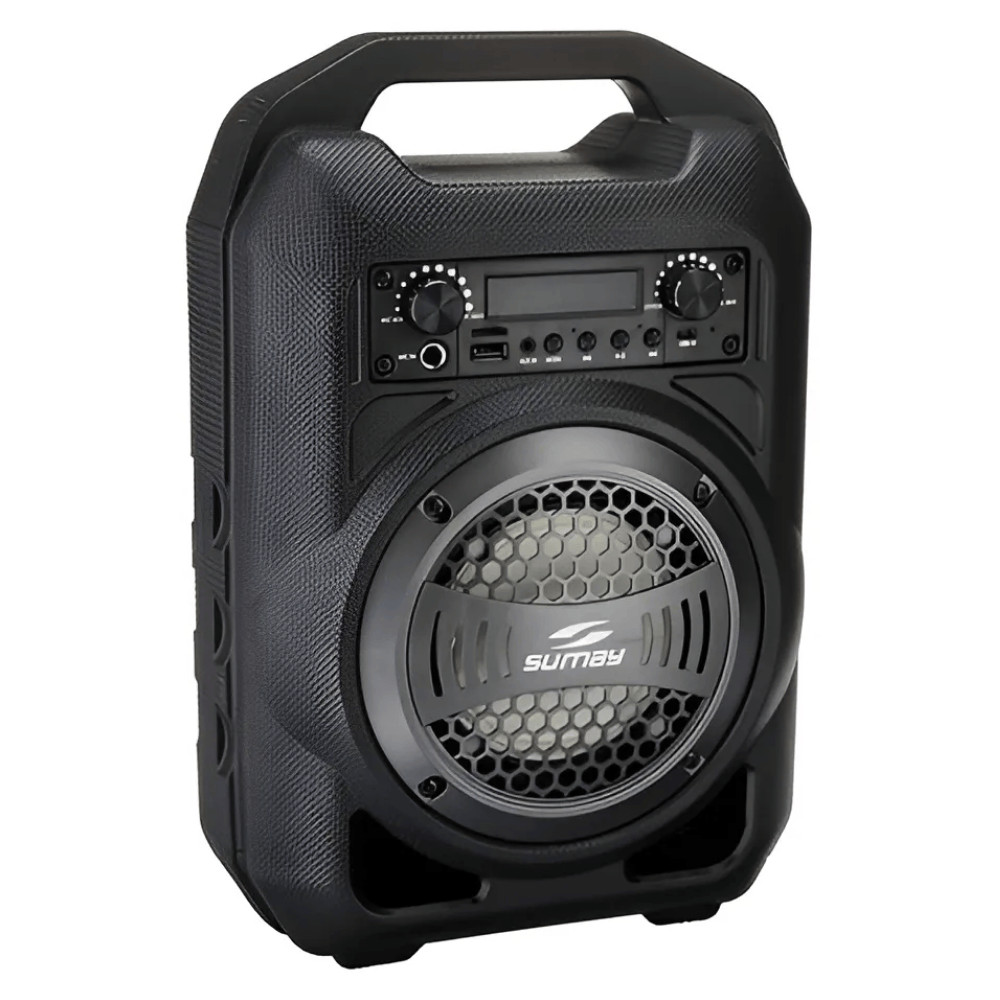 Caixa De Som Bluetooth 30W Sumay Gallon Music Cinza CSP1302 | Shopee Brasil