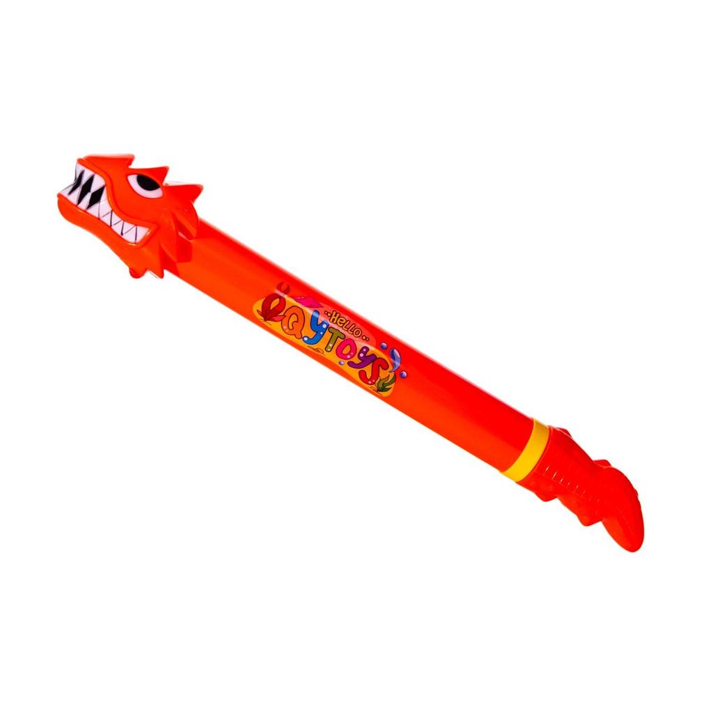 Pistola de água de brinquedo em formato de dragão, 45x5 cm, ideal para piscinas e praias.
