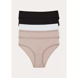 Kit 5 Calcinhas Básicas Biquíni Em Algodão em Oferta na Shopee
