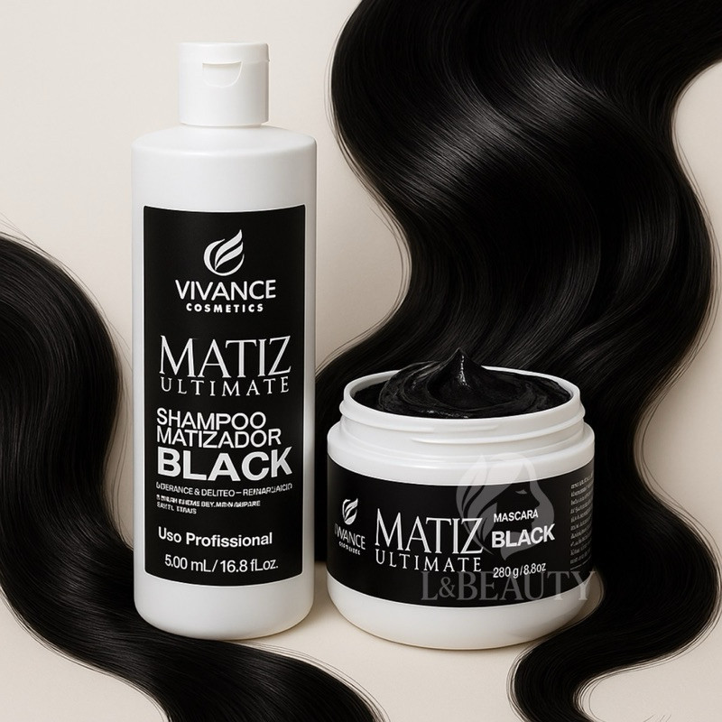 Shampoo Matizador Preto 300ml + Mascara Matizadora Preta 250GR ...
