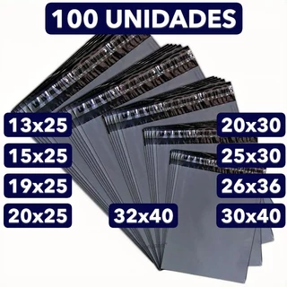 Envelope de Segurança Preto 100un 20x25 20x30 Impermeável Lacre Forte