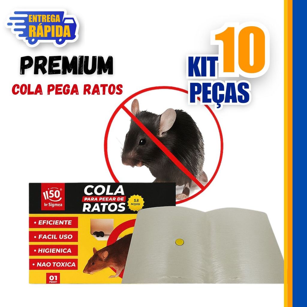 10 Unidades Rat Adesiva Cola para pegar Rat Rápido Pratico Linha ...