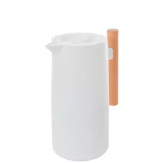 GARRAFA TERMICA ALCA DE MADEIRA PRETA 1L em Oferta na Shopee