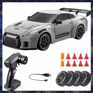 Carro De Drift RC Equipado Com Luz LED , Escala 1 : 24 , Controle Remoto , 2.4GHz , Até 20 Km/H , Pneu À Deriva , Corrid