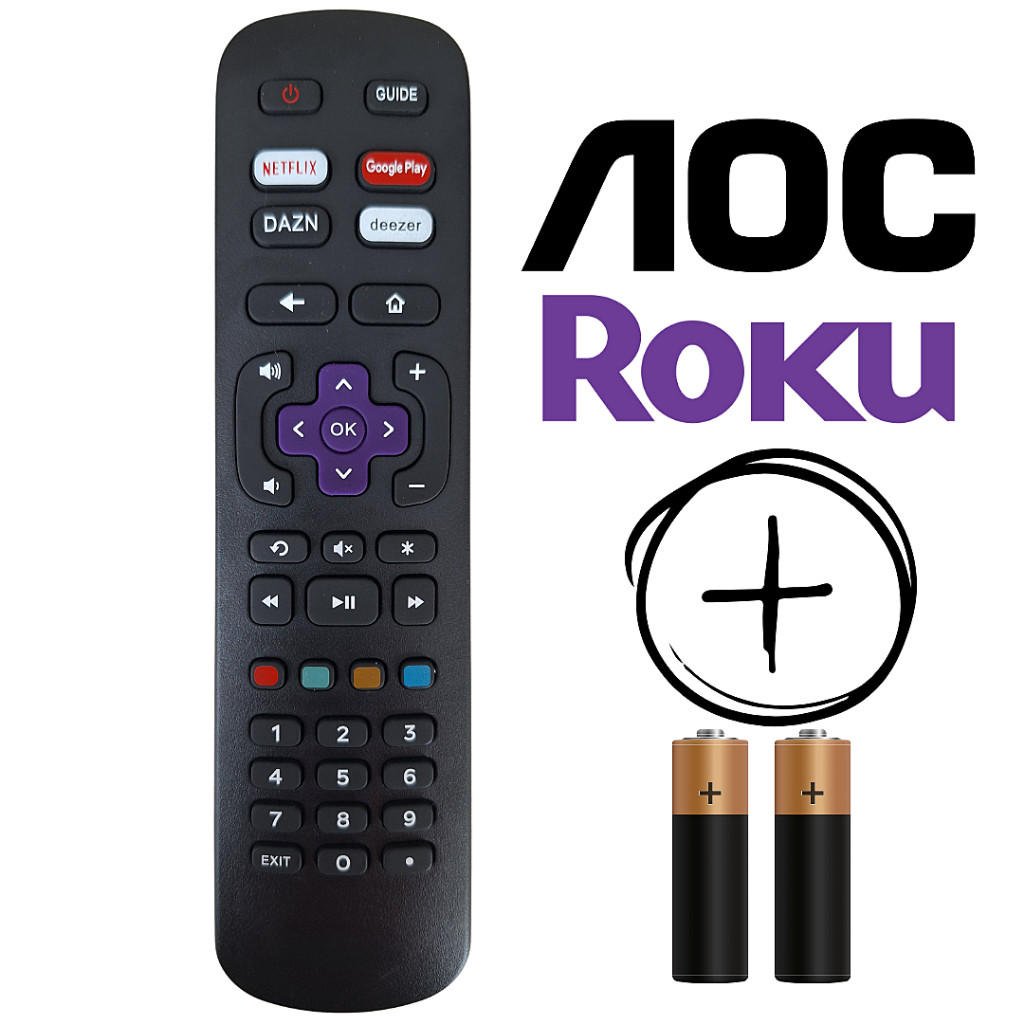 Controle Remoto para Tv Aoc Roku Smart Compatível | Shopee Brasil