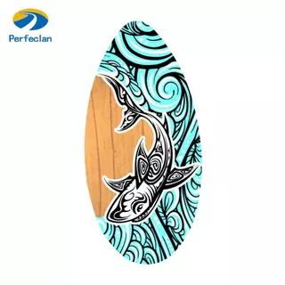 Perfeclan Skimboard 35 Polegadas Em Pé Brinquedos De Praia Esportes Aquáticos Água Rasa Pequena Prancha De Surf Para Cri
