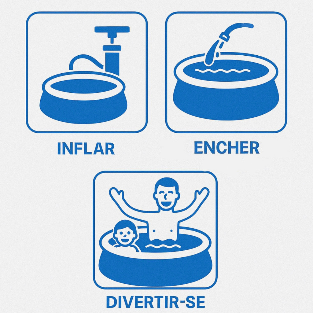 Piscina Borda Inflável Capacidade 1000 Litros Pixlar - 6