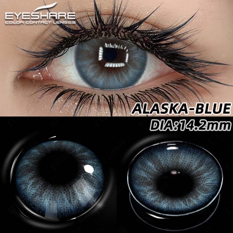 Lente De Contato Eyeshare Para Olhos Azul Cinza Cores Grandes De Boneca ...