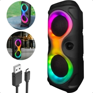 Caixa de Som Bluetooth Alto falante 50w RGB Multimídia Fm Usb Tws 1500mah Potente em Oferta na Shopee