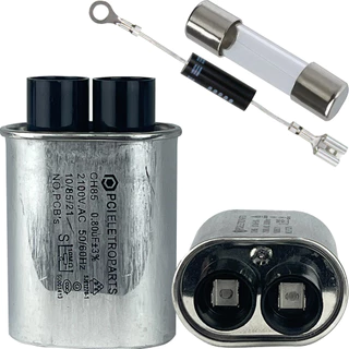 Kit Capacitor Alta Tensão Microondas 0.80uf +fusivel+diodo em Oferta na Shopee
