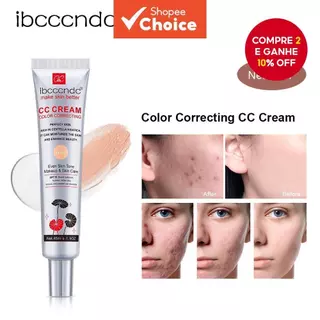Ibcccndc Cor Correção CC Creme Facial Centella Asiatica Reparação BB Corretivo Natural Clareamento Base Líquida Cosmétic em Oferta na Shopee