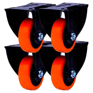 Rodizio Fixo Colson FLPB 312 BPA 3" Capacidade 60kg Estrutura Plástica com Chapa para Instalação em Oferta na Shopee