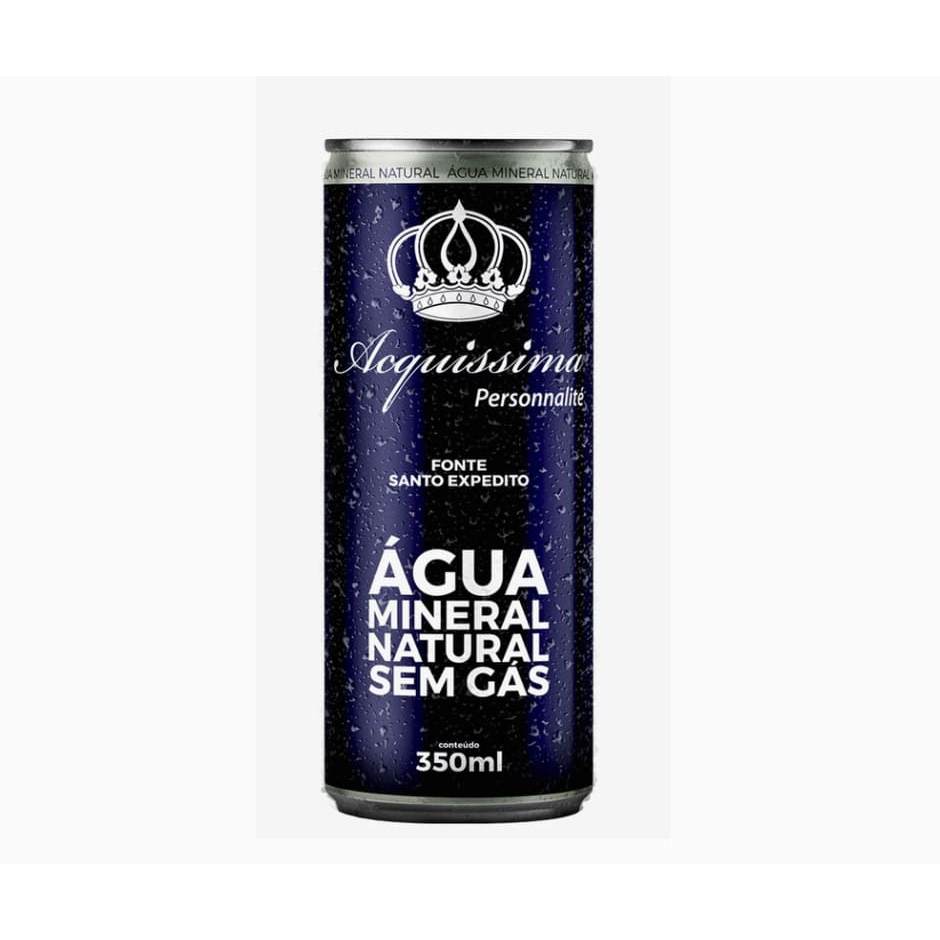 Agua Mineral Sem Gas Acquissima Personnalite 350ml Lata 12un | Shopee ...