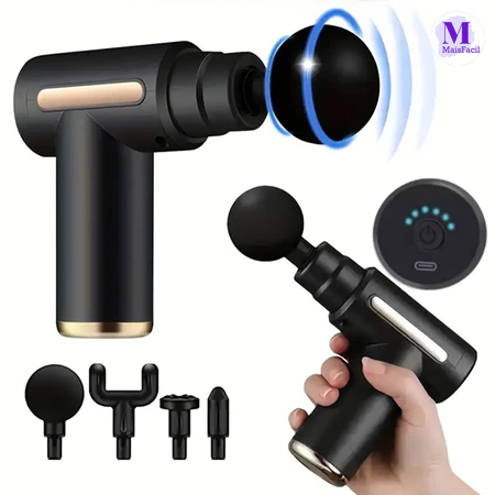 Massageador Elétrico Portátil De Alta Frequência Para Uso Profissional Em Massagem Muscular