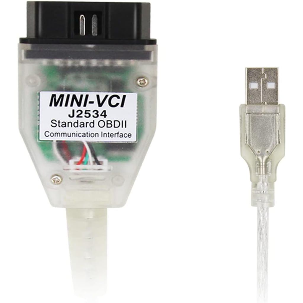 HugeAuto OBD2 Diagnosegerät - Mini VCI J2534, Codeleser-Kabel für Techstream-Software