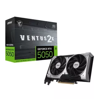 Placa de Vídeo NVIDIA GeForce MSI RTX5050 8GB Ventus 2x OC GDRR6 128 Bits - 912-V538