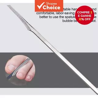 Raspador De Pés Aço Inoxidável Pedicure Unhas Portátil em Oferta na Shopee