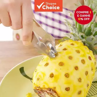 Removedor de Núcleo de Abacaxi de Aço Inoxidável para Descascamento e Fatiamento Fácil, Criar Petiscos e Pratos Doces em Oferta na Shopee
