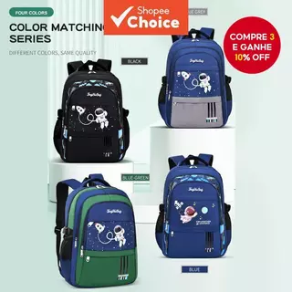Nova Mochila Infantil Astronauta , Bolsa Escolar Leve À Prova D'água Para Meninos , Série 1-6 Laptop Durável em Oferta na Shopee