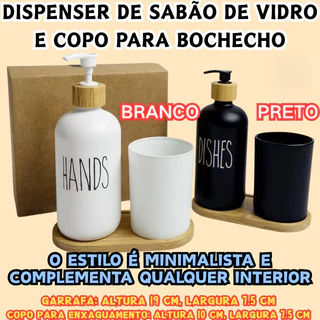 Dispensador De Sabão Manual De Design Moderno E Minimalista Fácil De Usar Prático E Multifuncional em Oferta na Shopee