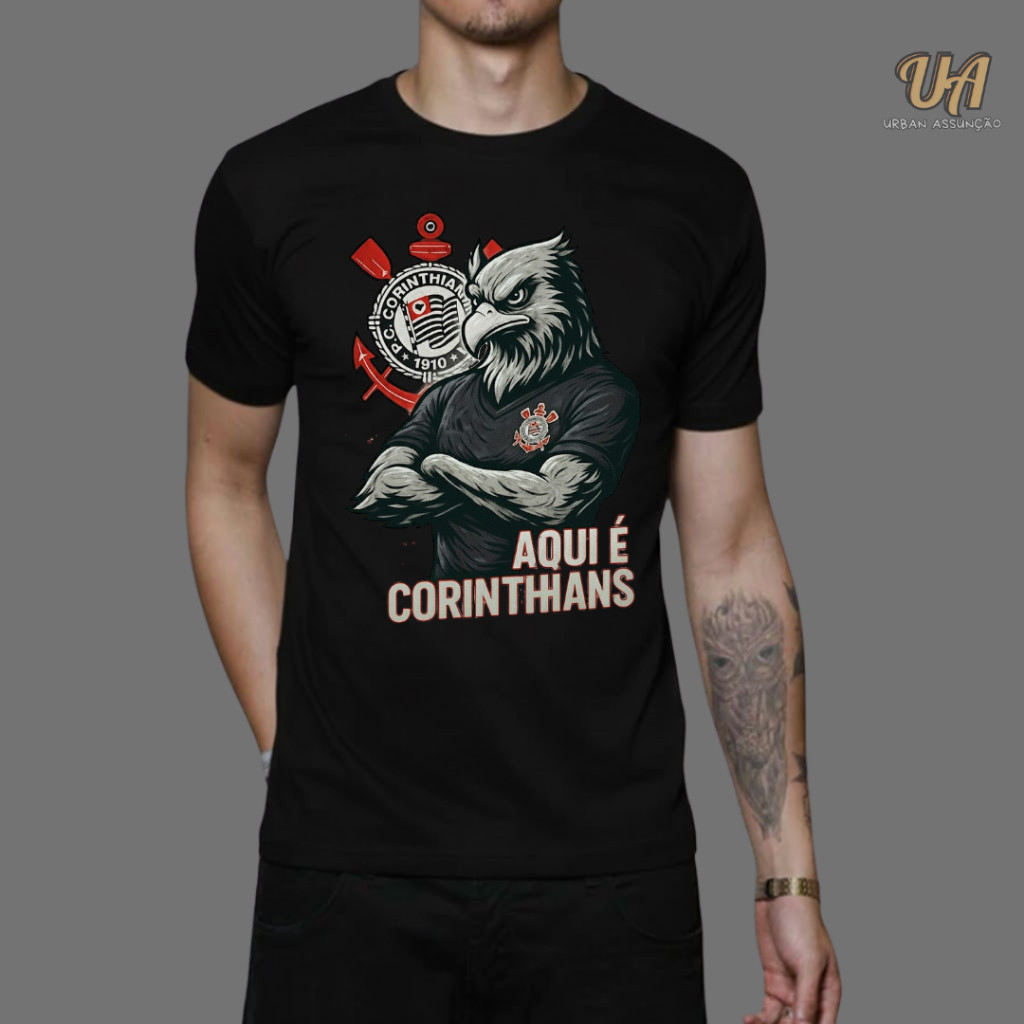 Camiseta Unissex Time Esportes Corinthians Personalizada GAVIÃO ...