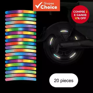 20 Pçs Cubo Da Roda Do Carro Forte Adesivo Reflexivo Aro Pneu Decorativo Motocicleta Veículo Elétrico Bicicleta Arco-Íri 20 Pçs Cubo Da Roda Do Carro Forte Adesivo Reflexivo Aro Pneu Decorativo Motocicleta Veículo Elétrico Bicicleta Arco-Íri