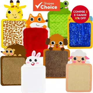 Tapetes De Feltro Sensoriais Autismo Aprendizagem Brinquedos Educativos Com Texturas De Animais De Desenho Animado Para em Oferta na Shopee