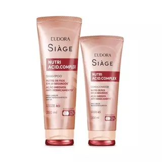 Combo Siàge Nutri Acid.Complex: Shampoo 250ml + Condicionador 200ml em Oferta na Shopee