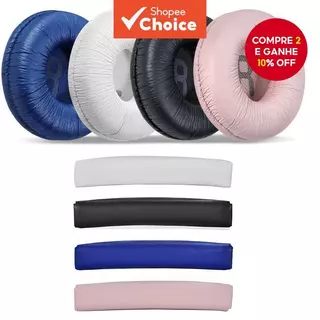 Almofada De Substituição De Ouvido Capa A Faixa Superior Para Fones JBL T450BT T500BT Tune600 660 510BT 70mm em Oferta na Shopee