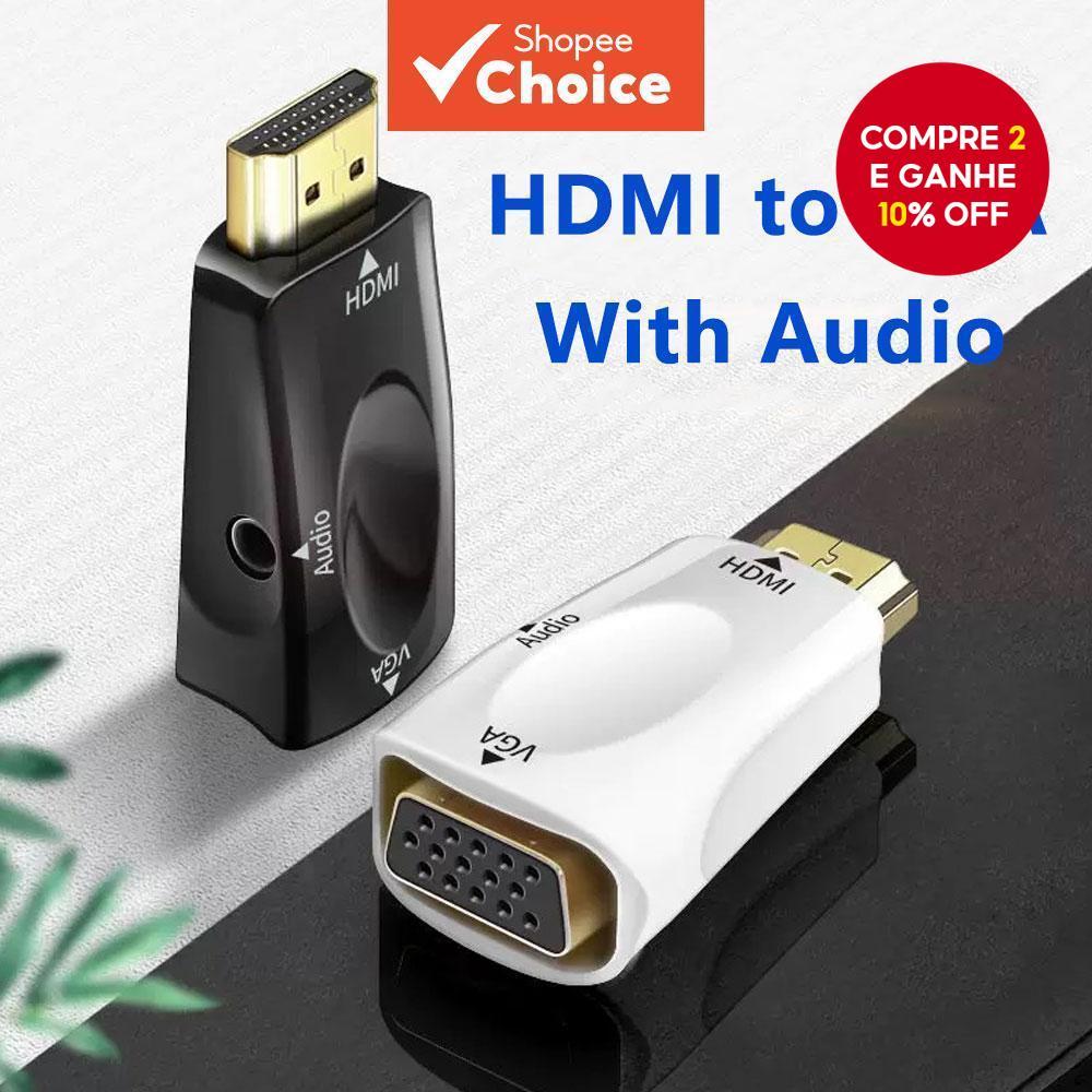 Conversor HDMI para VGA com audio