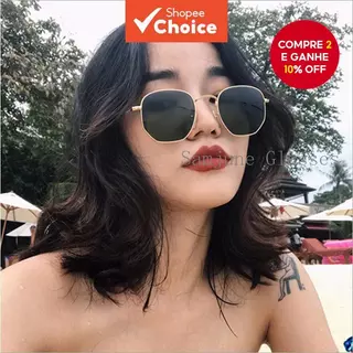 Óculos De Sol De Rua Modernos Com Lentes De Filme Oceano , Tons Unissex De Armação Completa De Metal em Oferta na Shopee