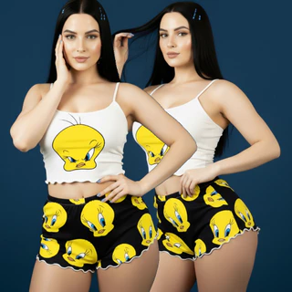 Baby Doll  Pijama  Virginia  Ondinha Feminino Suede Premium Confort em Oferta na Shopee