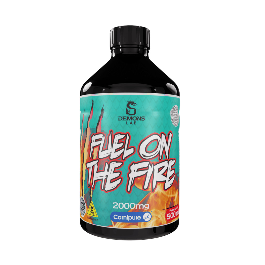 Fuel on Fire Pré treino Líquido com L-carnitina 2000 mg - Melhor Pré Treino  Importado 2026 - Carnipure - Pinica Muito