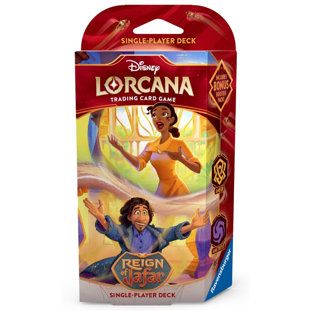 STARTER DECK DISNEY LORCANA SET 8 REIGN OF JAFAR TIANA BRUNO