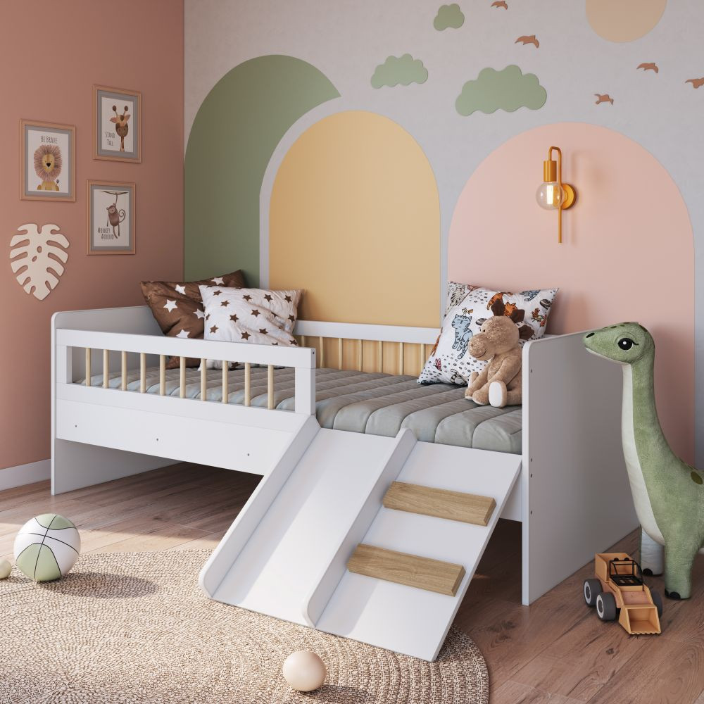 Cama Infantil com Escada e Escorregador Affeto Completa | Shopee Brasil